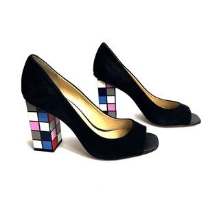 Katy Perry ‘Caitlin’ Suede Peep Toe Pumps